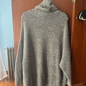Zara Charcoal Turtleneck Sweater
